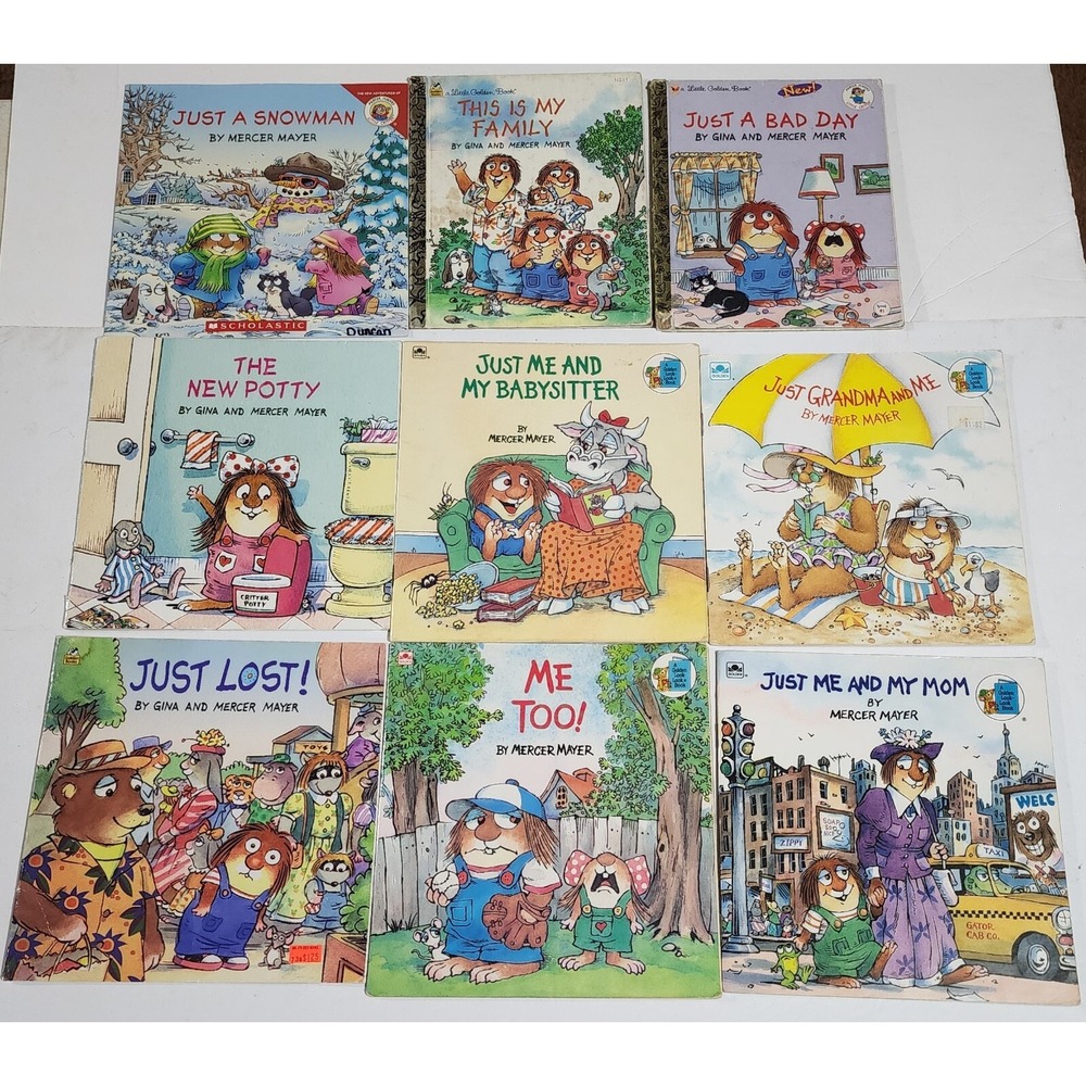Little Critter Book Lot 9 Mercer Mayer Little Golden Look-Look Vintage Childrens